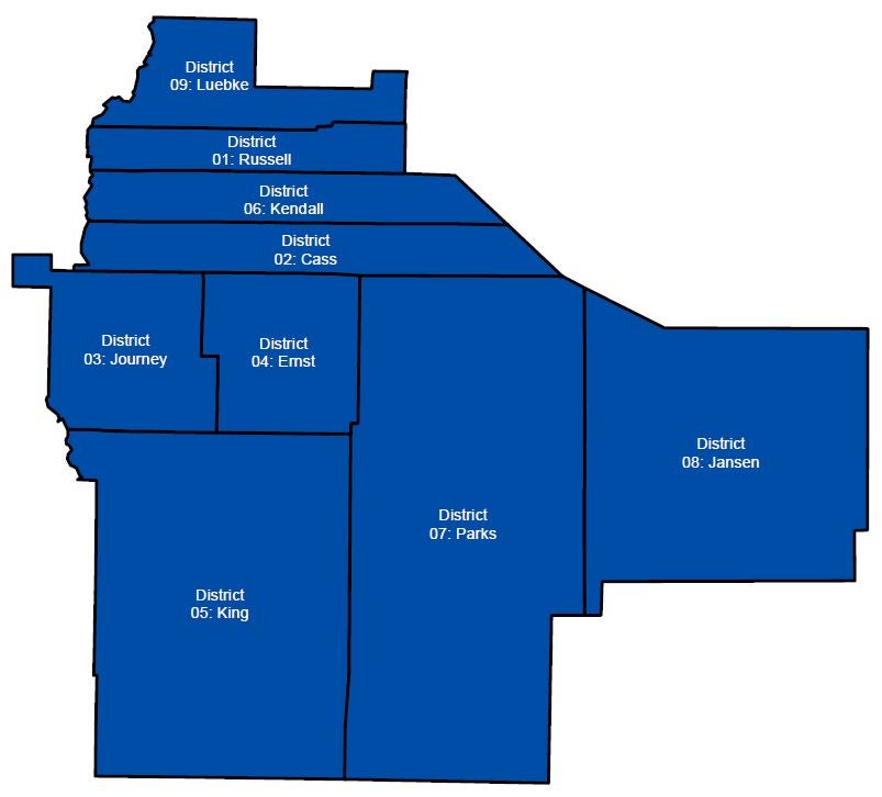MEC Board of Director Service Area Map