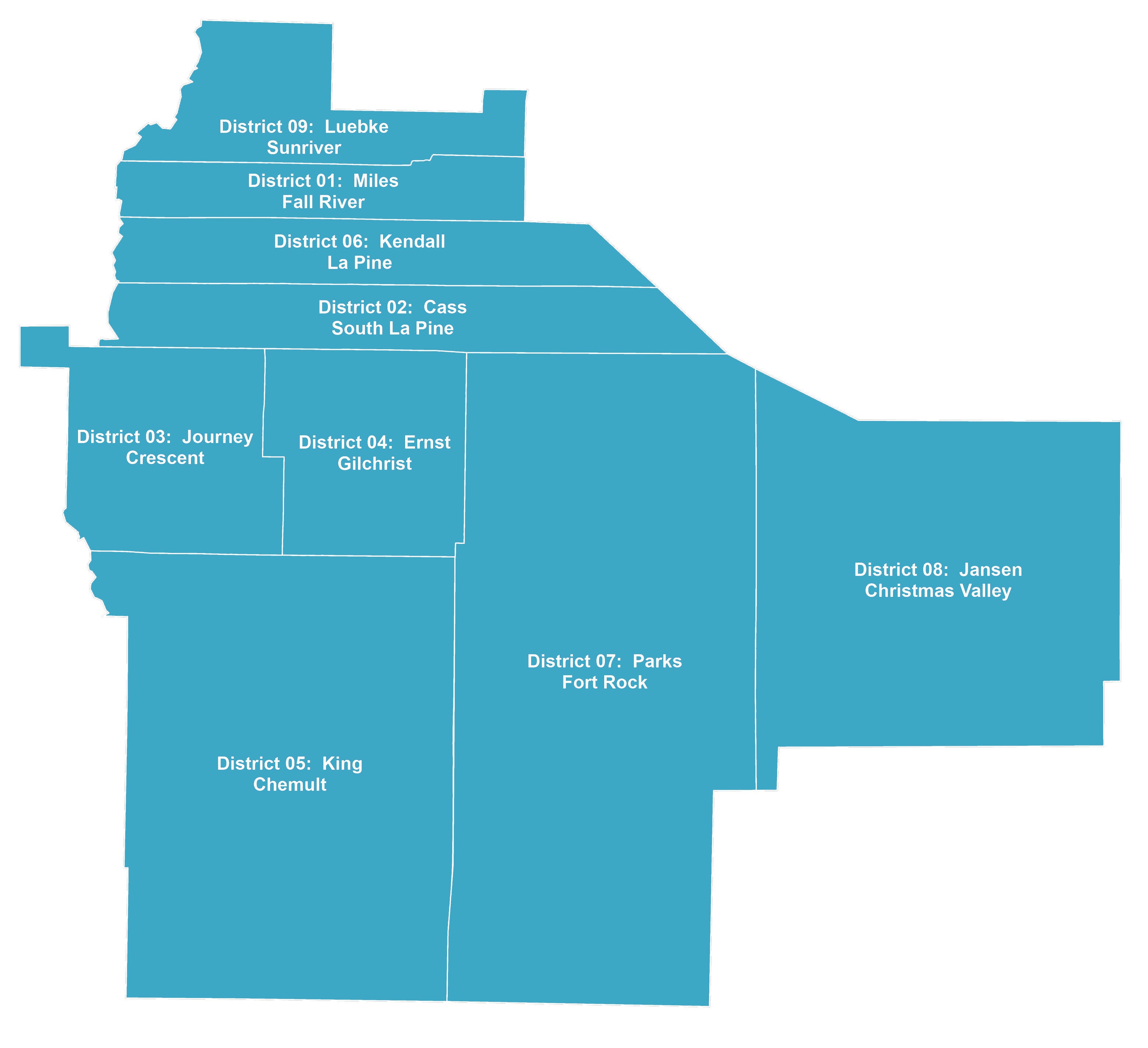 BOD Service Area Map