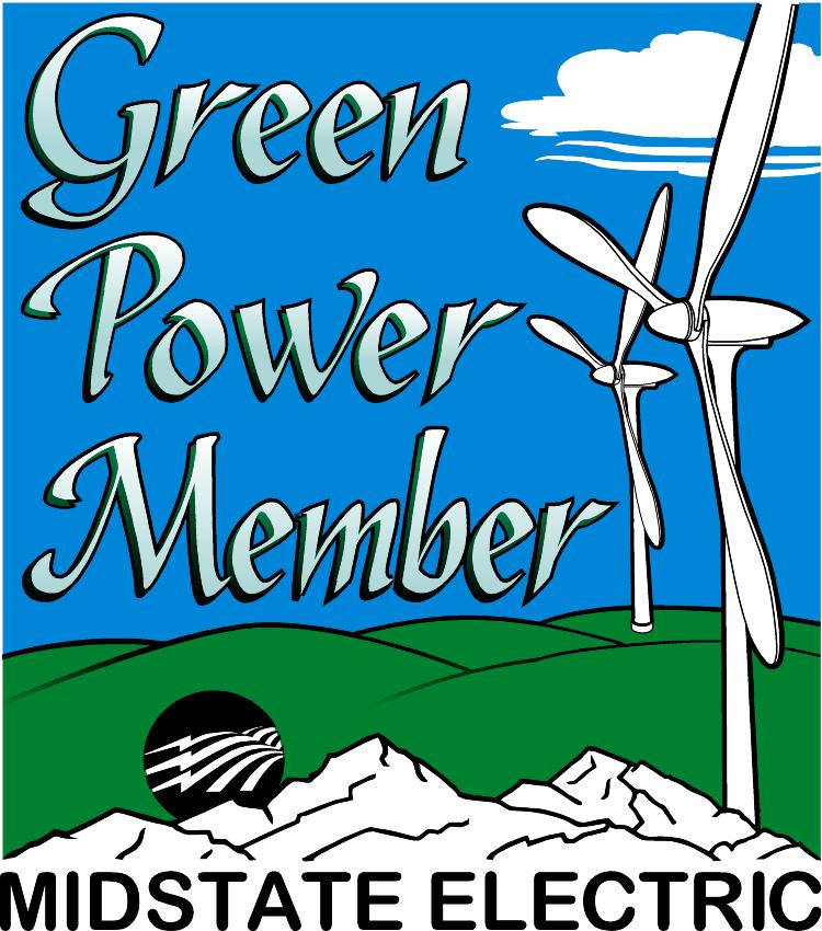 Green% Power Sticker